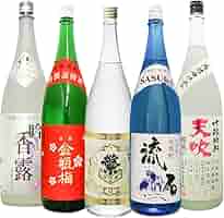 [未開封]焼酎＊日本酒＊まとめ売り＊純米吟醸＊本格焼酎＊大吟醸＊酒粕焼酎 Amazon.co.jp: 酒粕・米焼酎 1800ml 5本セット のみくらべ 流石